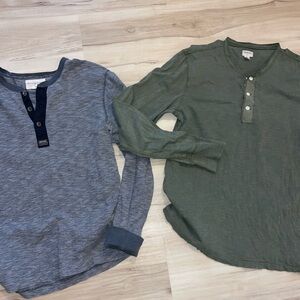 Pair Ralph Lauren Henley Shirts